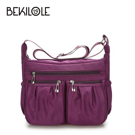 ladies nylon bag|designer nylon shoulder bag woman.